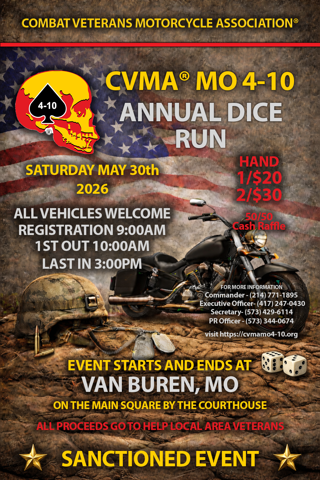 CVMA® MO 4-10 Annual Dice Run