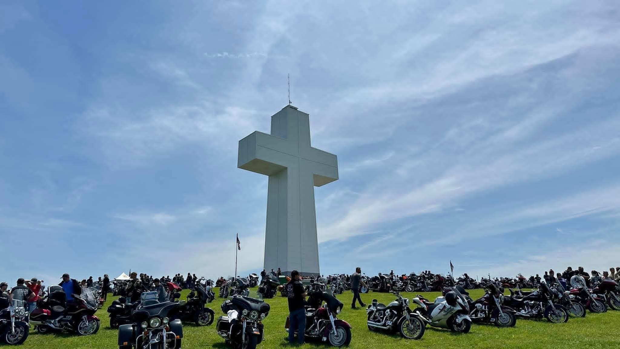 Annual Blessing of the Bikes at Bald Knob Cross